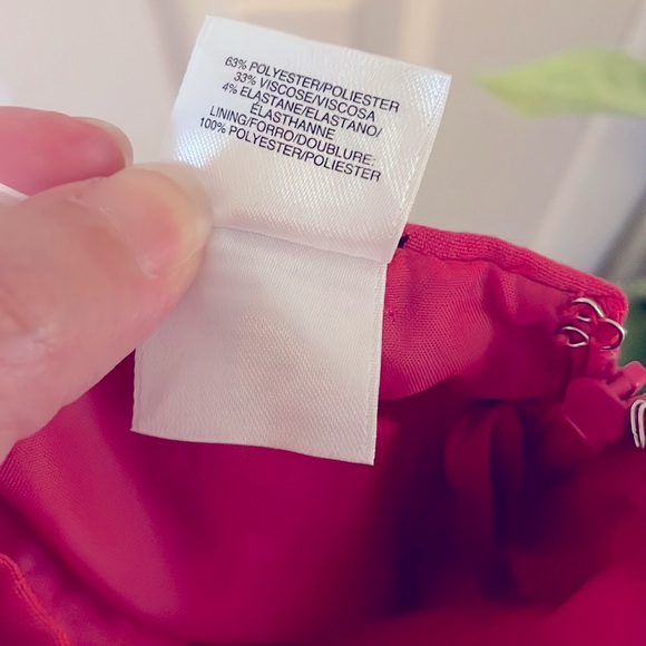 Nine West Hot Pink Peplum Hem Skirt Size 10 NWOT - Picture 5 of 6